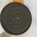 Cocotte En Fonte Ronde 24 Cm Noir