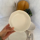 Service A Table 24 Pieces Blanc Mouchete