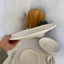 Service A Table 24 Pieces Blanc Mouchete