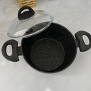 Hard Pan Faitout 20Cm Avec Couvercle En Verre