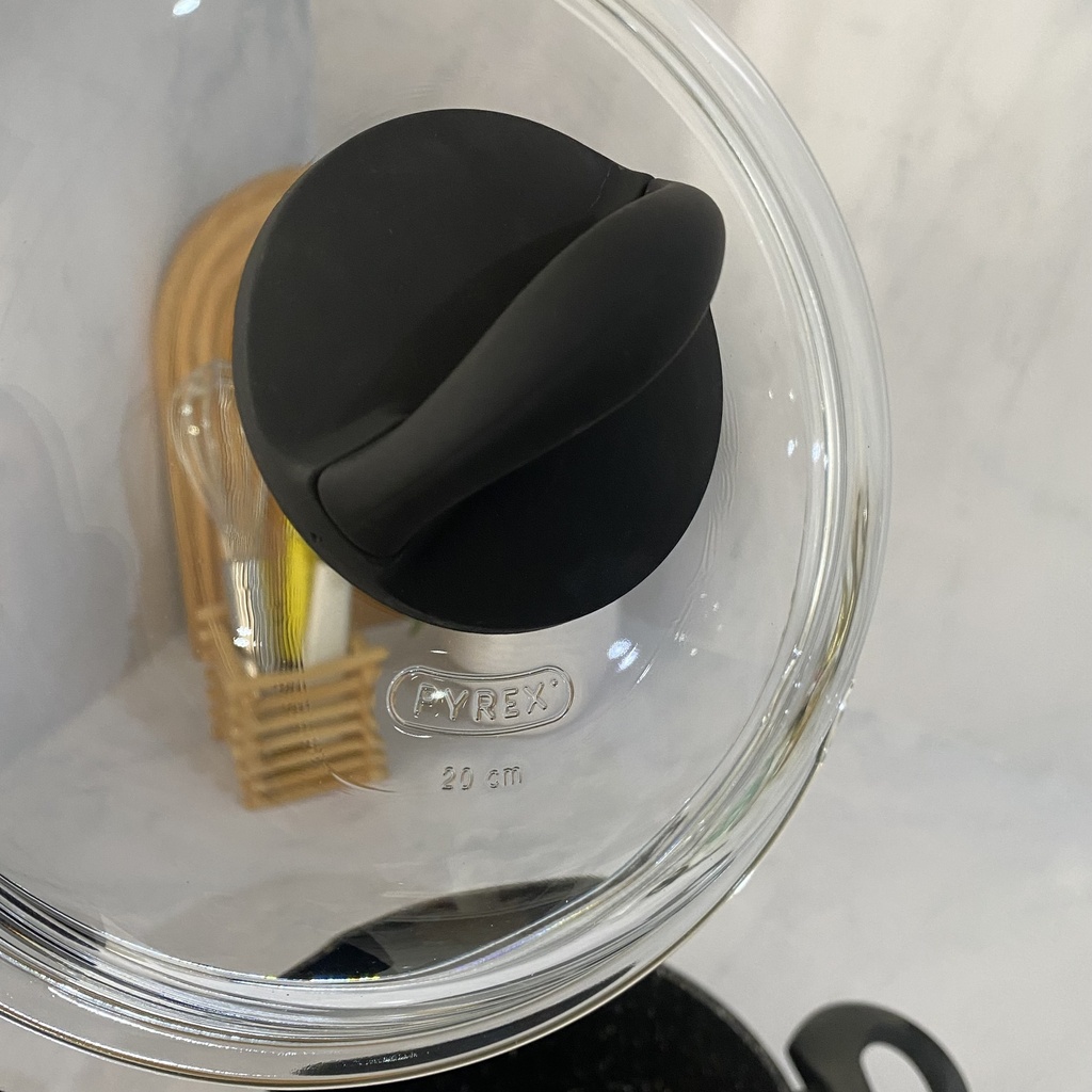 Hard Pan Faitout 20Cm Avec Couvercle En Verre