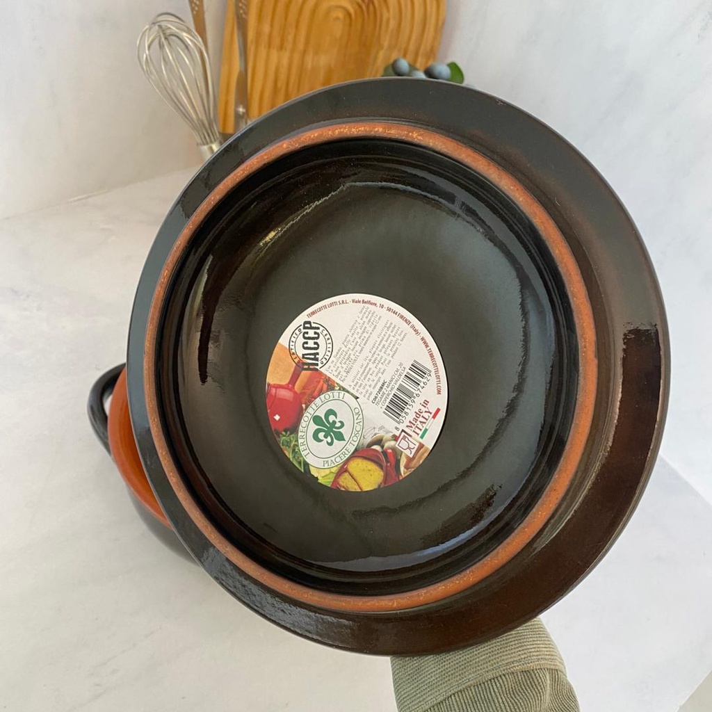 Tegame 20Cm Avec Couvercle Marron