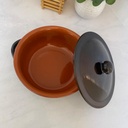 Tegame 20Cm Avec Couvercle Marron