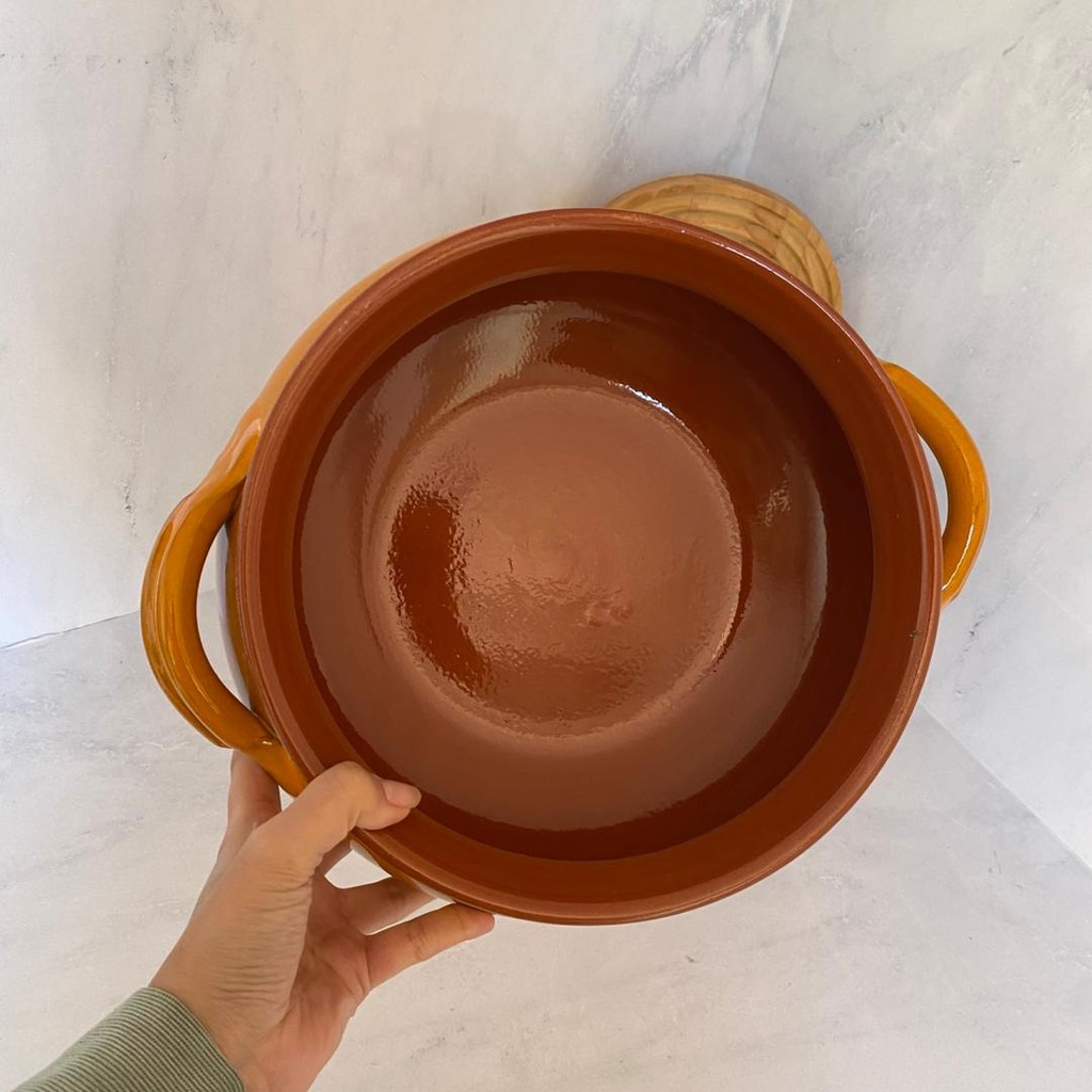 Faitout 24 Cm Avec Couvercle Orange Siena