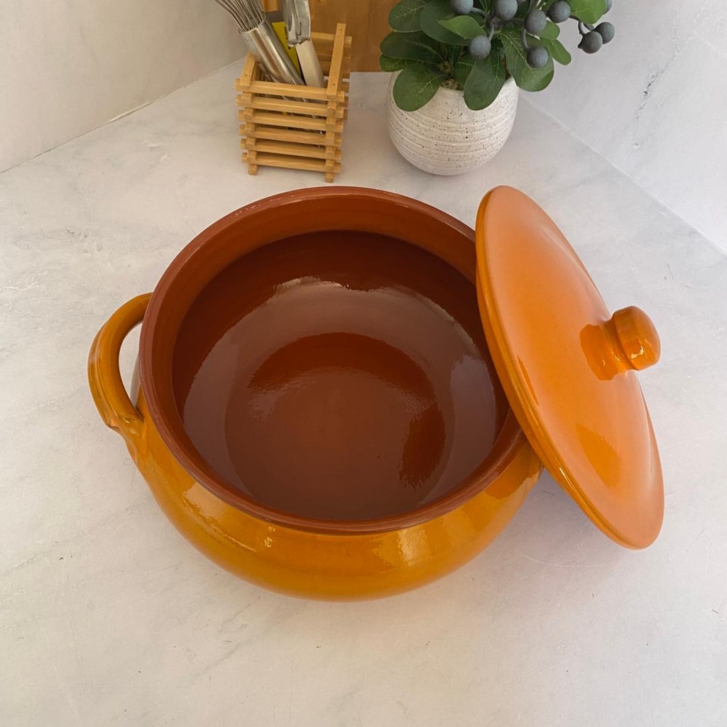 Faitout 24 Cm Avec Couvercle Orange Siena