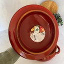 Faitout 22Cm Avec Couvercle Rouge Montalcino