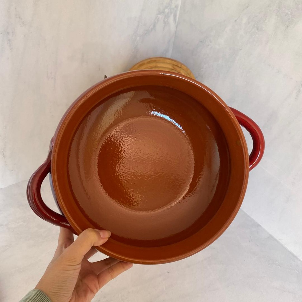 Faitout 22Cm Avec Couvercle Rouge Montalcino