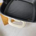 Poele A Grille En Fonte 28Cm Beige