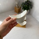 Set 4 Coupelles Avec Support En Bois