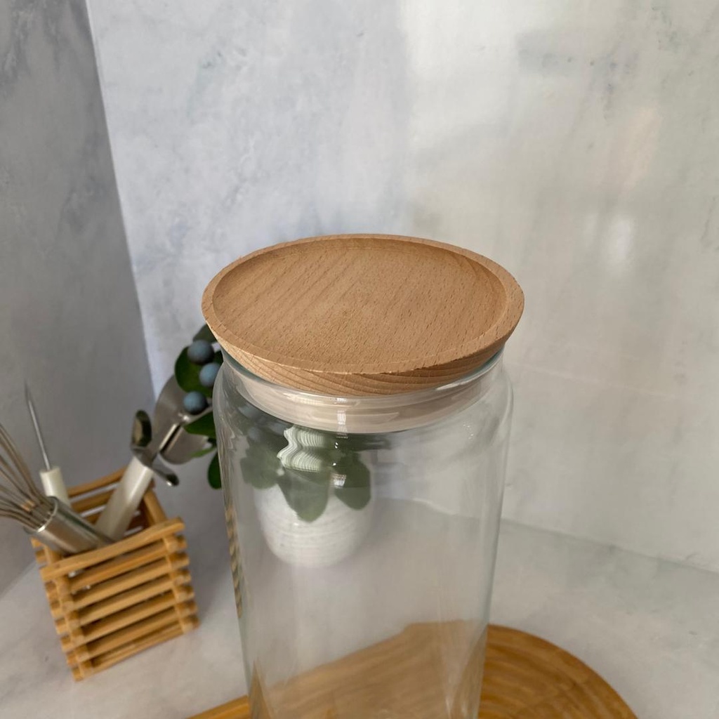 Pure Jar A Spaghetti Avec Couvercle En Bois 2l