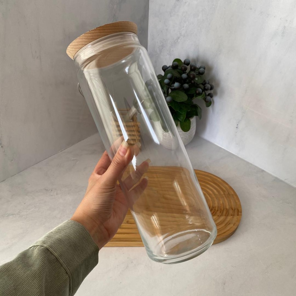 Pure Jar A Spaghetti Avec Couvercle En Bois 2l