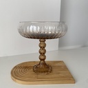 PACK LINEA - Coupe Sur Pied Ambre Large - Coupe Sur Pied Ambre Petite - Coupe Ambre Sur Pied Grande