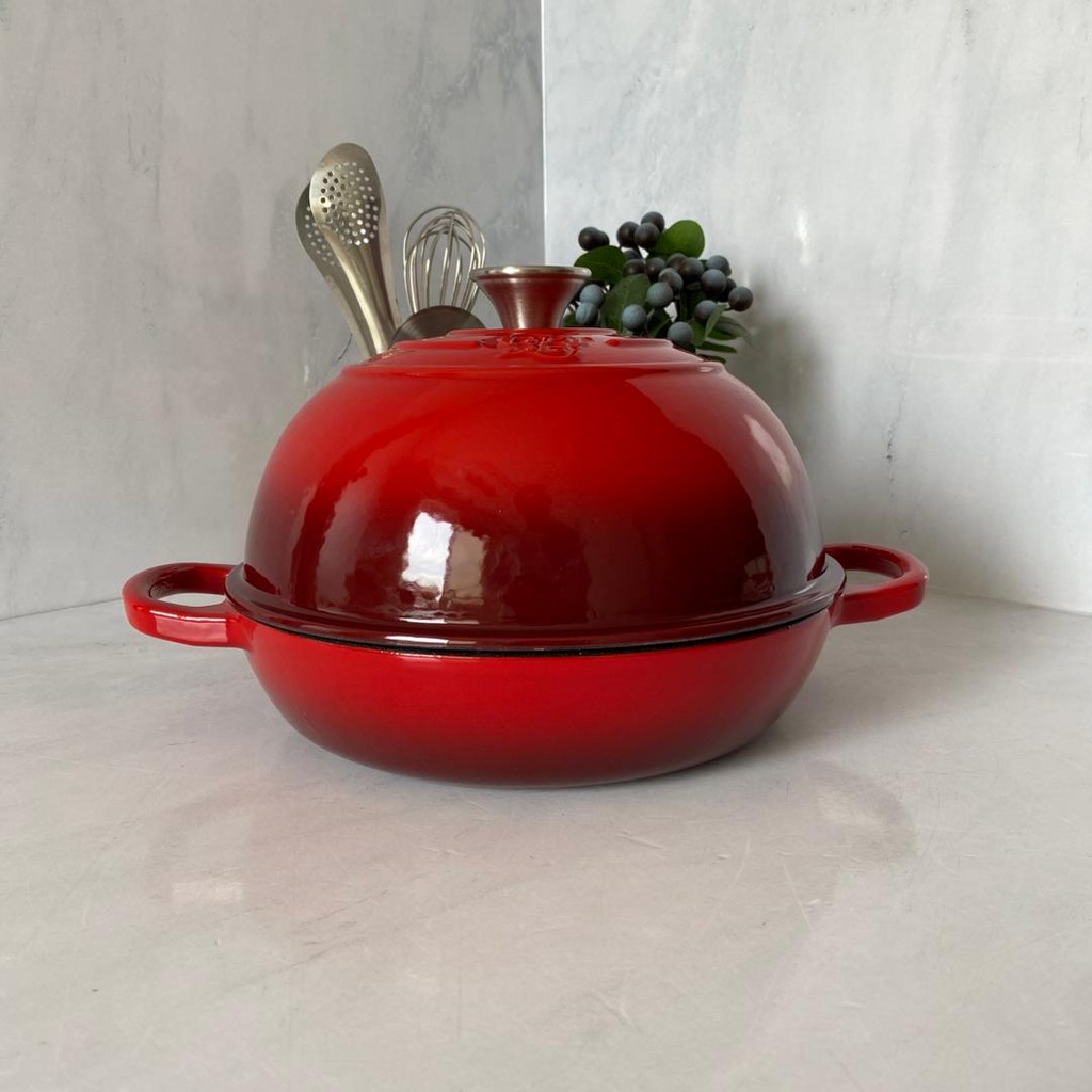 TAJINE EN FONT COULEUR ROUGE