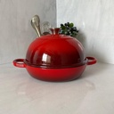 TAJINE EN FONT COULEUR ROUGE