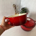 Batterie En Fonte 4 Pcs Rouge