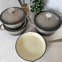 Batterie En Fonte 4 Pcs Gris