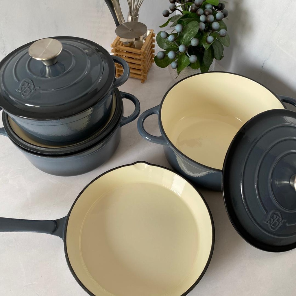 MARMITE 2 PCS EN FONT GRIS FONCE