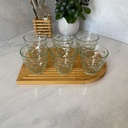 Verres A Eau Flora Vert
