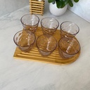 Verres A Eau Flora Lilas