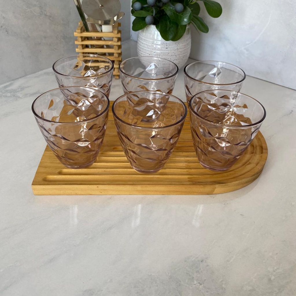 Verres A Eau Flora Lilas