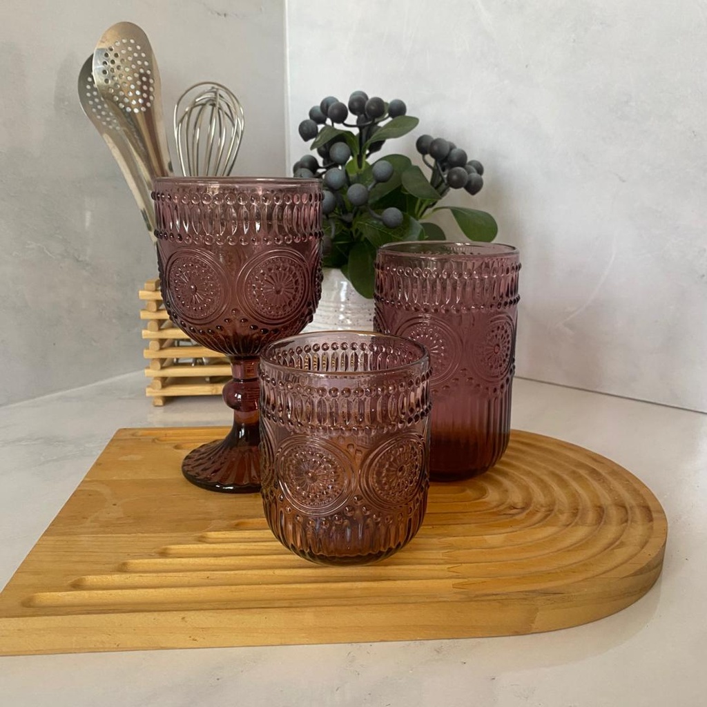 Sunflower Verre Haut Rose Fonce