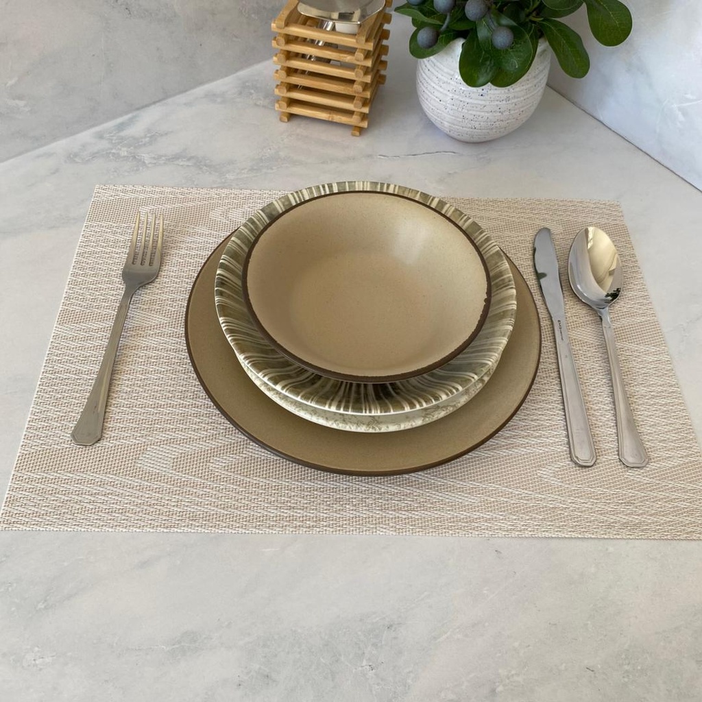Assiette Creuse Beige 20Cm