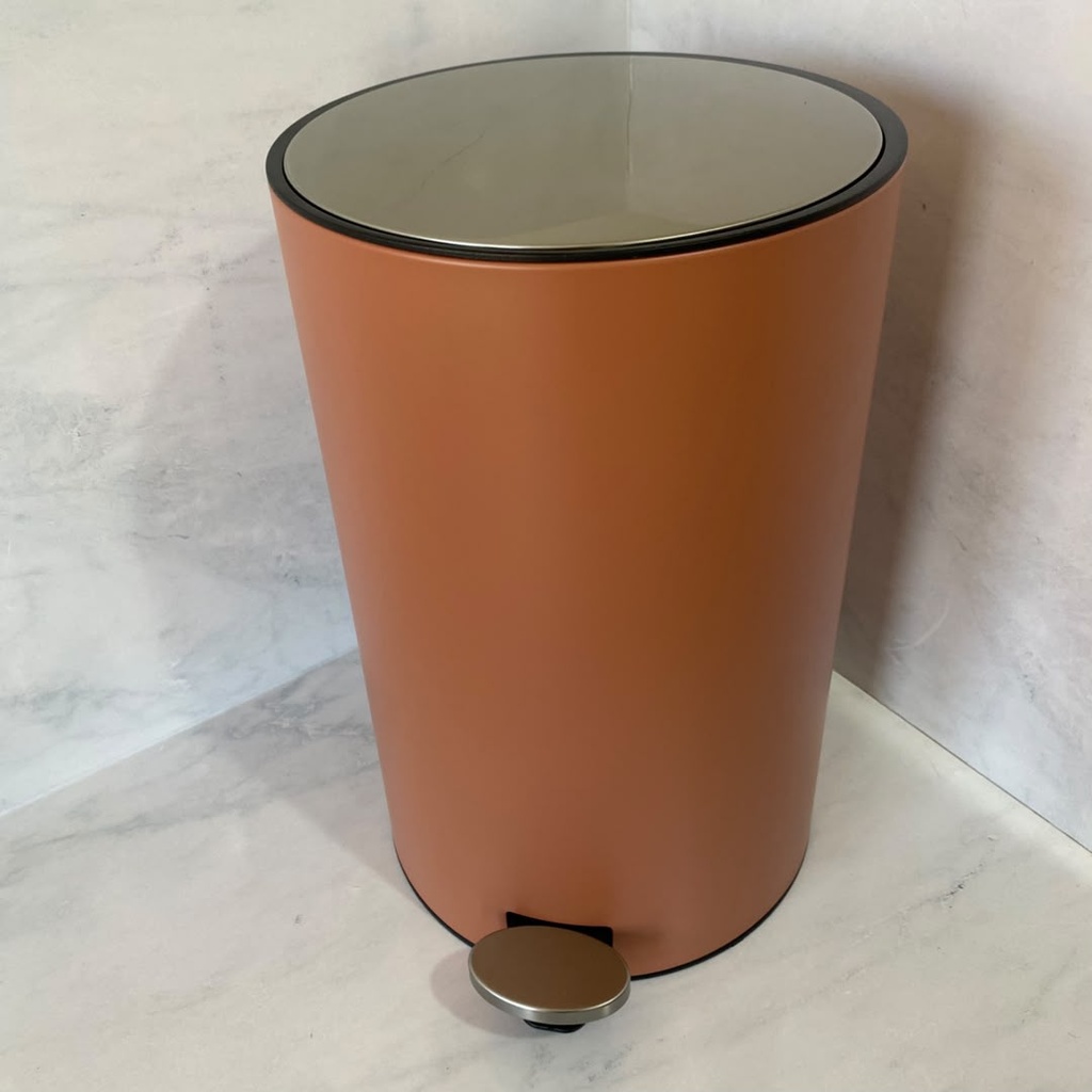 Poubelle A Pedale Jobs 20 L Orange Mat