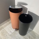 Poubelle A Pedale Jobs 30 L Orange Mat