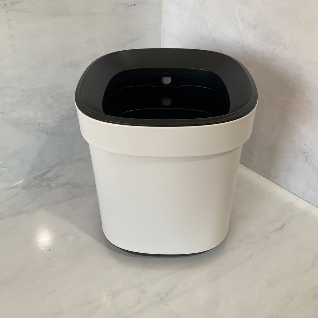 Poubelle ouverte 8L Creme Matte