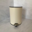 Poubelle A Pedale Jobs 3L Creme Matte