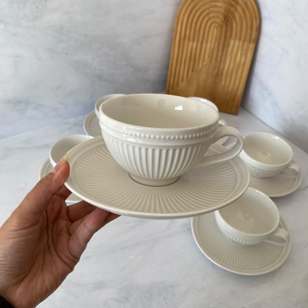 Tasse et soucoupe 275 ml 12PCS