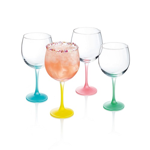 Verre A Pied 70Cl Techno Colors Summer Pool