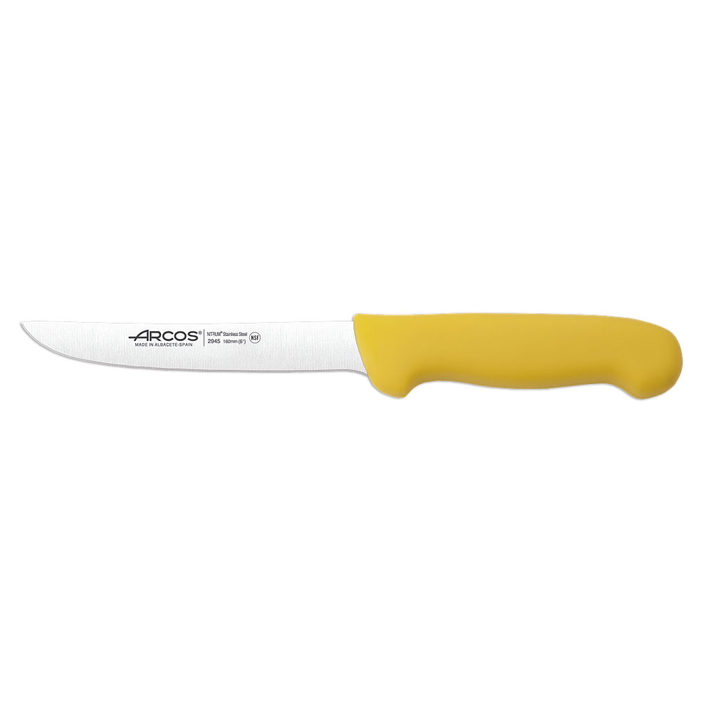 2900 Couteau A Desosser Jaune 160Mm
