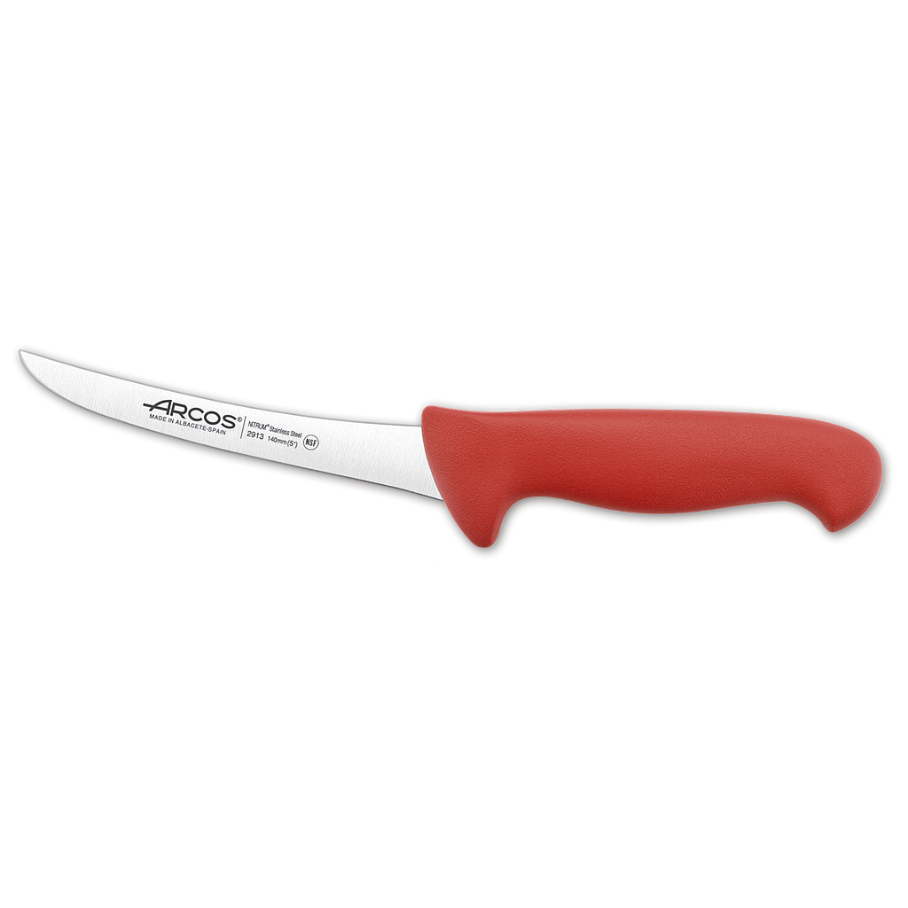 2900 COUTEAUX A DESOSSER COURBE ROUGE 140MM