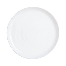 [P8825] Ammonite Blanc Assiette Dessert 19Cm