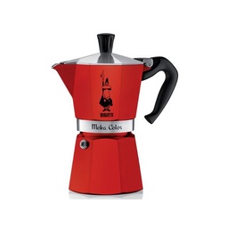 [0004942/NP] Cafetiere Moka Express 3 Tasse Rouge
