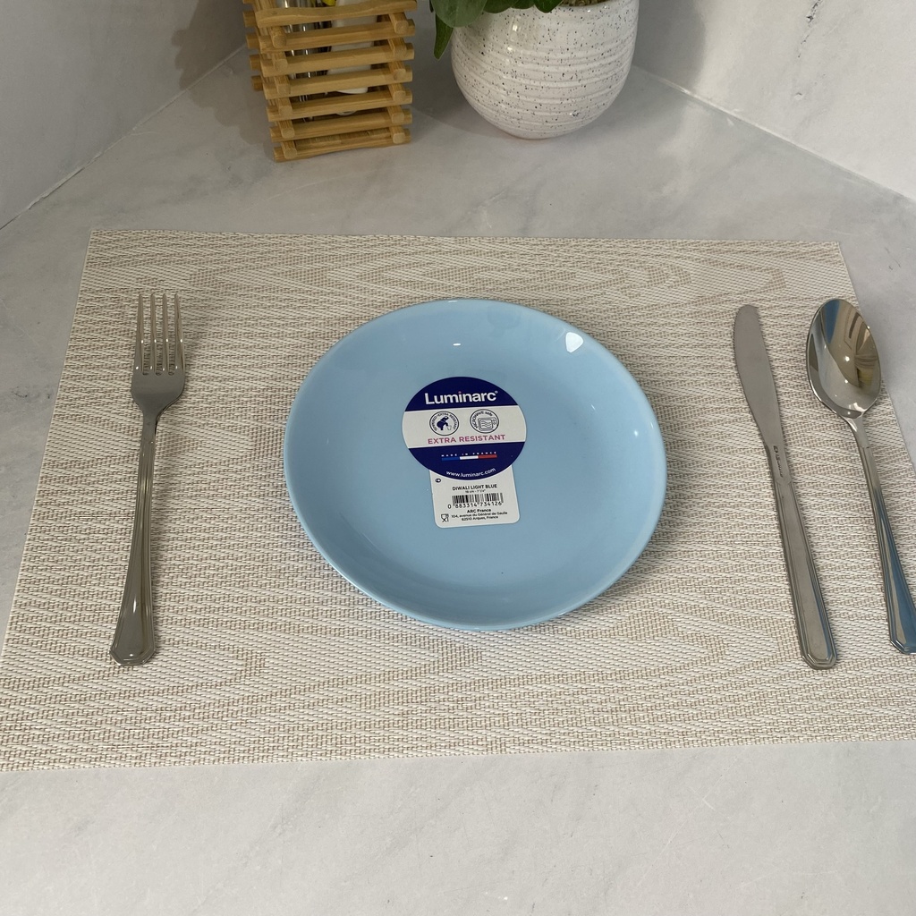 Diwali Light Blue Assiette Dessert 19Cm