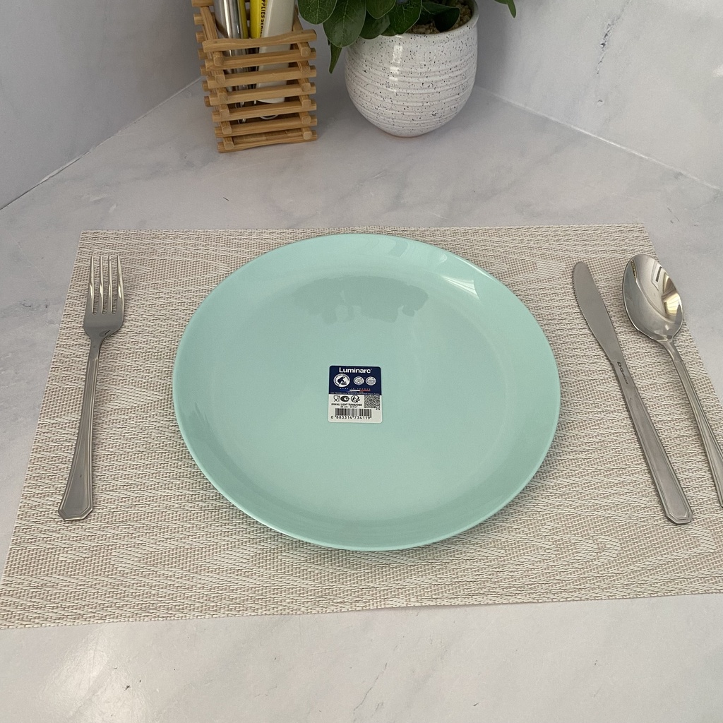 Diwali Light Turquoise Assiette Plate 25 Cm