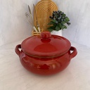 Faitout 22Cm Avec Couvercle Rouge Montalcino