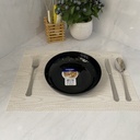 Friends Time Assiette Ronde Noir 21 Cm