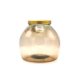 [5983F1131] Gold Edge Vase 20Cm Miel