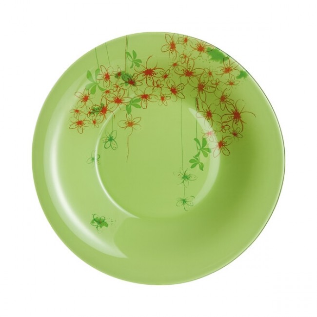 Ipomea Vert Pale Assiette Creuse 21.5 Cm