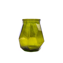 [5902DB615] Origami Vase Hurricane 19Cm Vert