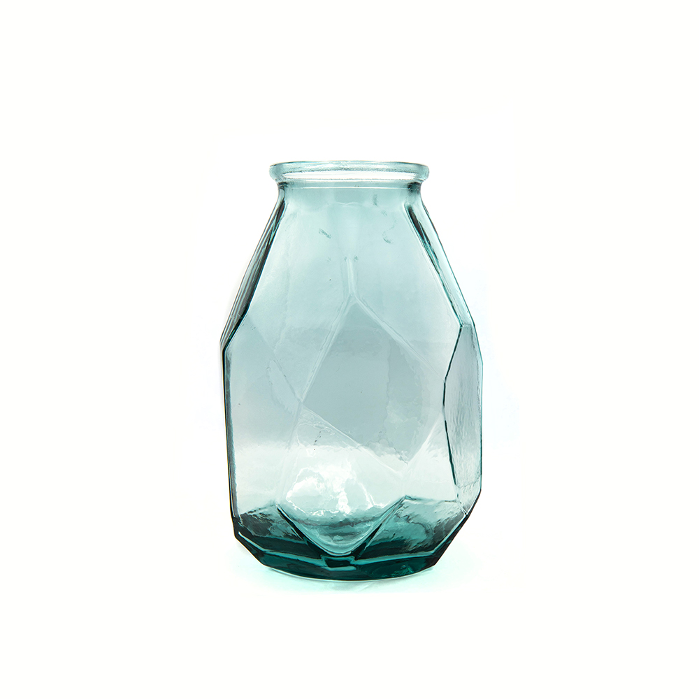 Origami Vase Hurricane 35Cm Bleu