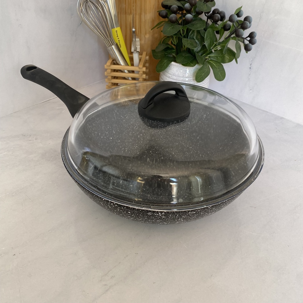 Pietra Viva Wok 28Cm Avec Couvercle 