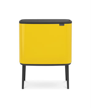 POUBELLE BO TOUCH BIN11+23  LITRE DAISY YELLOW