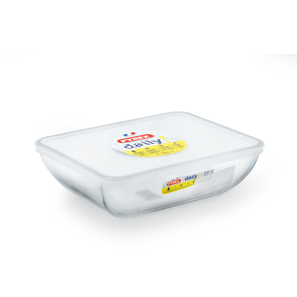 PYREX DAILY PLAT RECTANGULAIRE 2.25L AVEC COUVERCLE