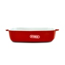 PYREX SIGNATURE  PLAT RECTANGULAIRE 25*19CM  ROUGE