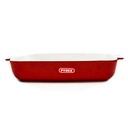 Pyrex Signature  Plat Rectangulaire 35*25Cm Rouge