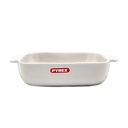 Pyrex Signature Plat Carre 22Cm Blanc